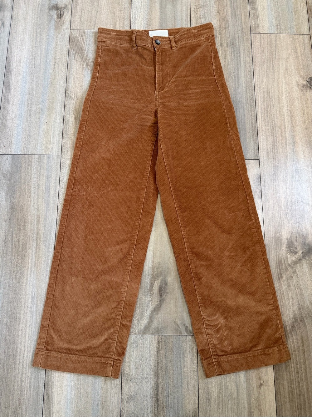 Everlane Wide-Leg Corduroy Pants in Rust